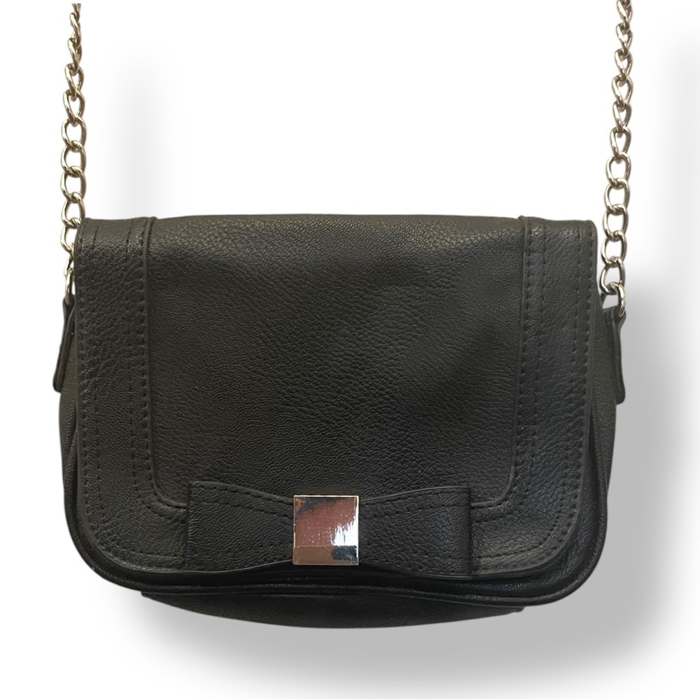 Reitmans Black Crossbody Bag with Bow Detail